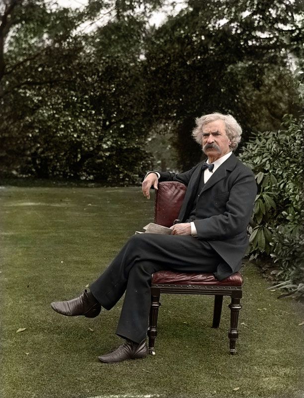 Бездельничающий Марк Твен, приблизительно 1900 