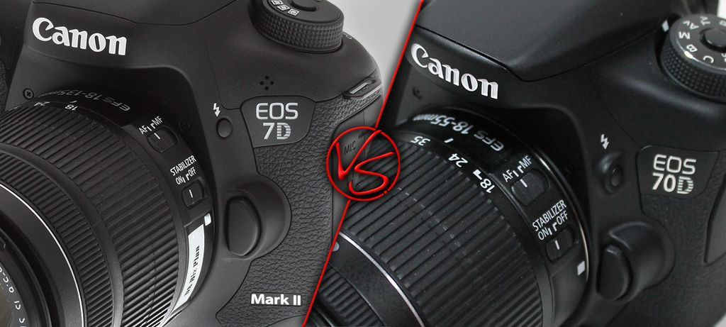 Сравнение: Canon EOS 7D Mark II vs Canon EOS 70D