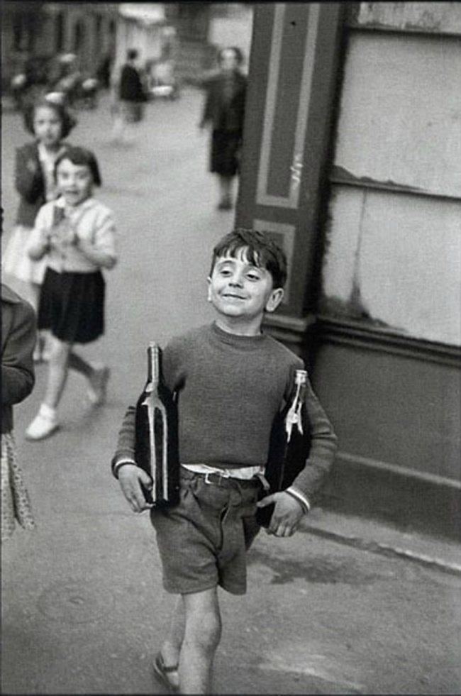 Улица Rue Mouffetard, Париж, 1952.