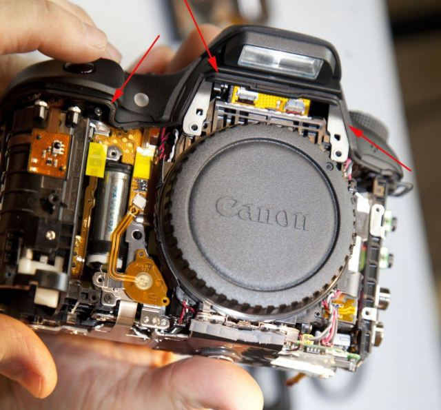передняя панель Canon 7D Mark II