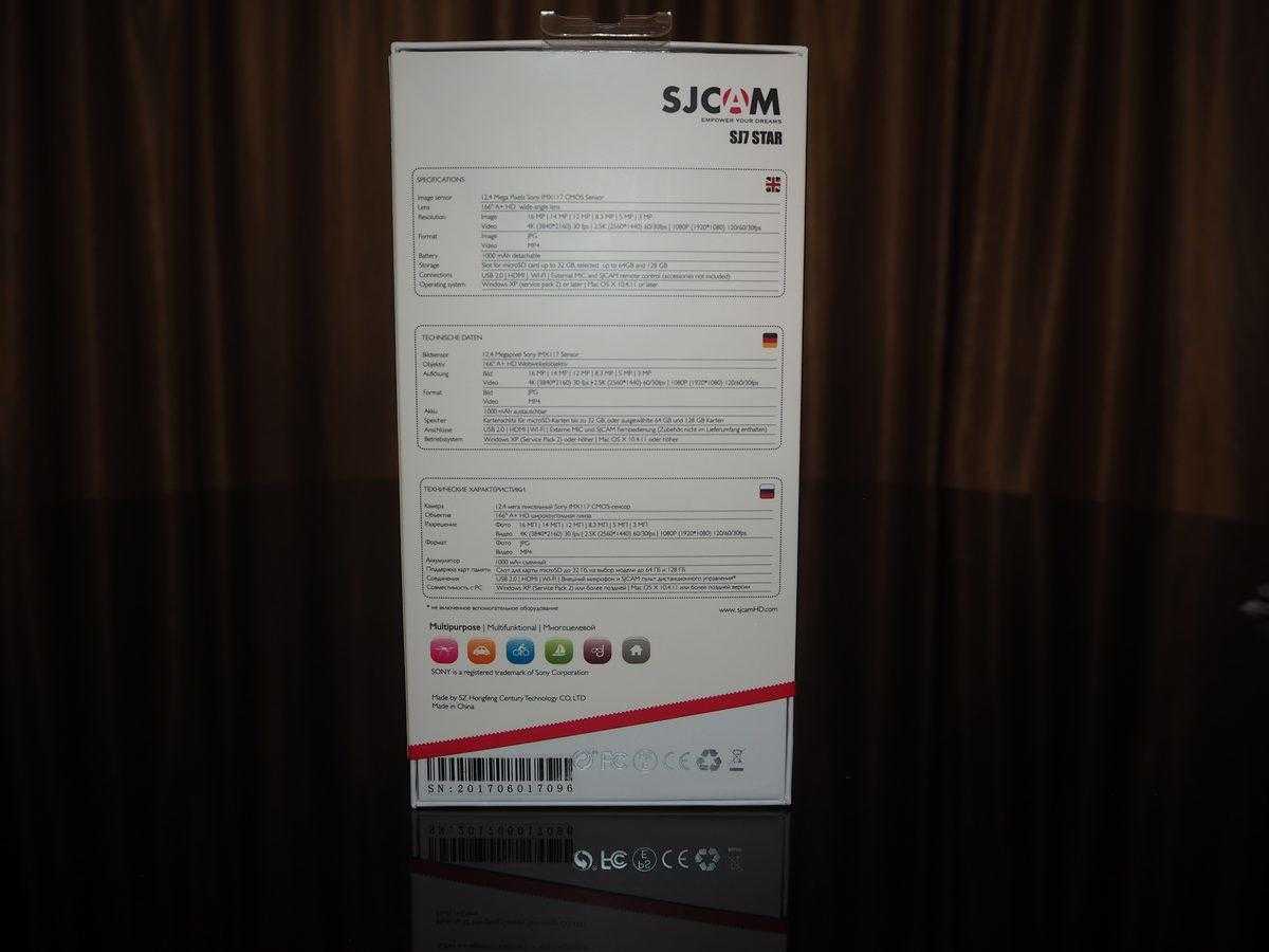 Обзор 4K экшн-камеры SJCAM SJ7 STAR
